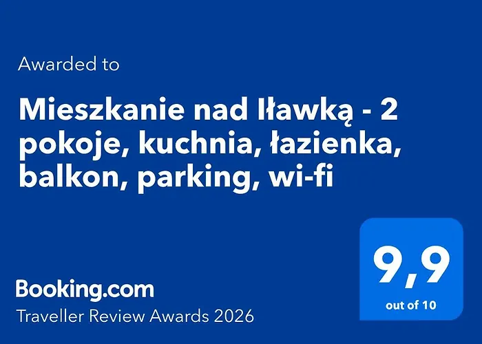 公寓 Mieszkanie Nad Ilawka - 2 Pokoje, Kuchnia, Lazienka, Balkon, Parking, Wi-fi